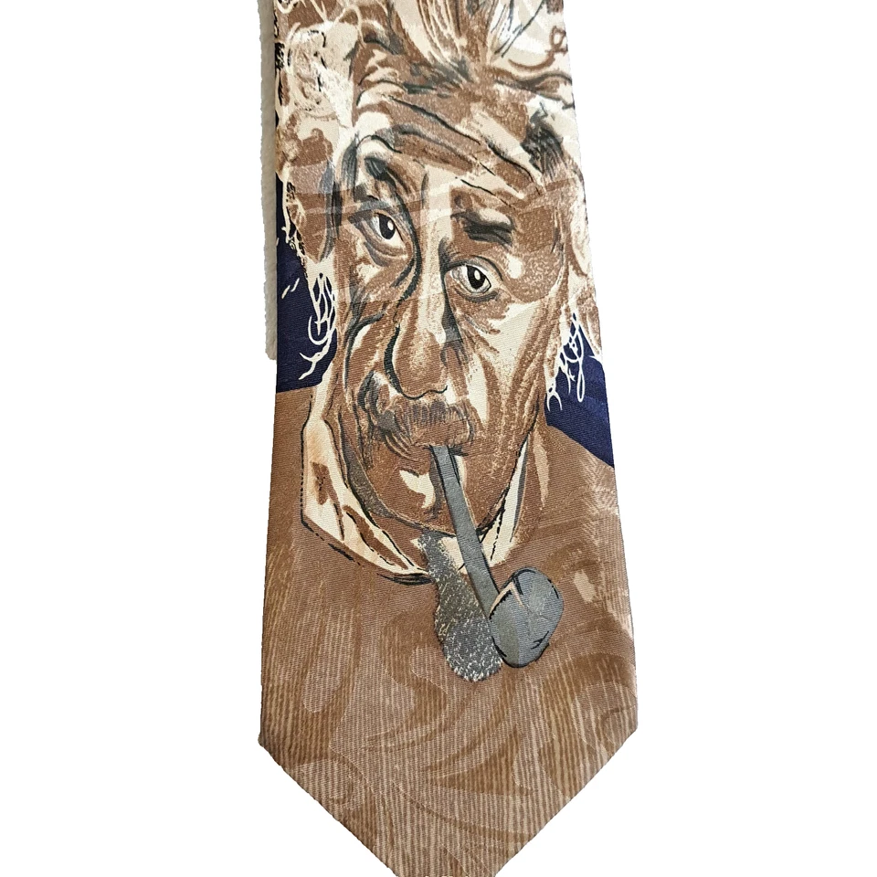Steve Harris Mens Neck Tie Einstein E=MC 2 Sq Physics Science Physicist Blue - Image 2 of 4