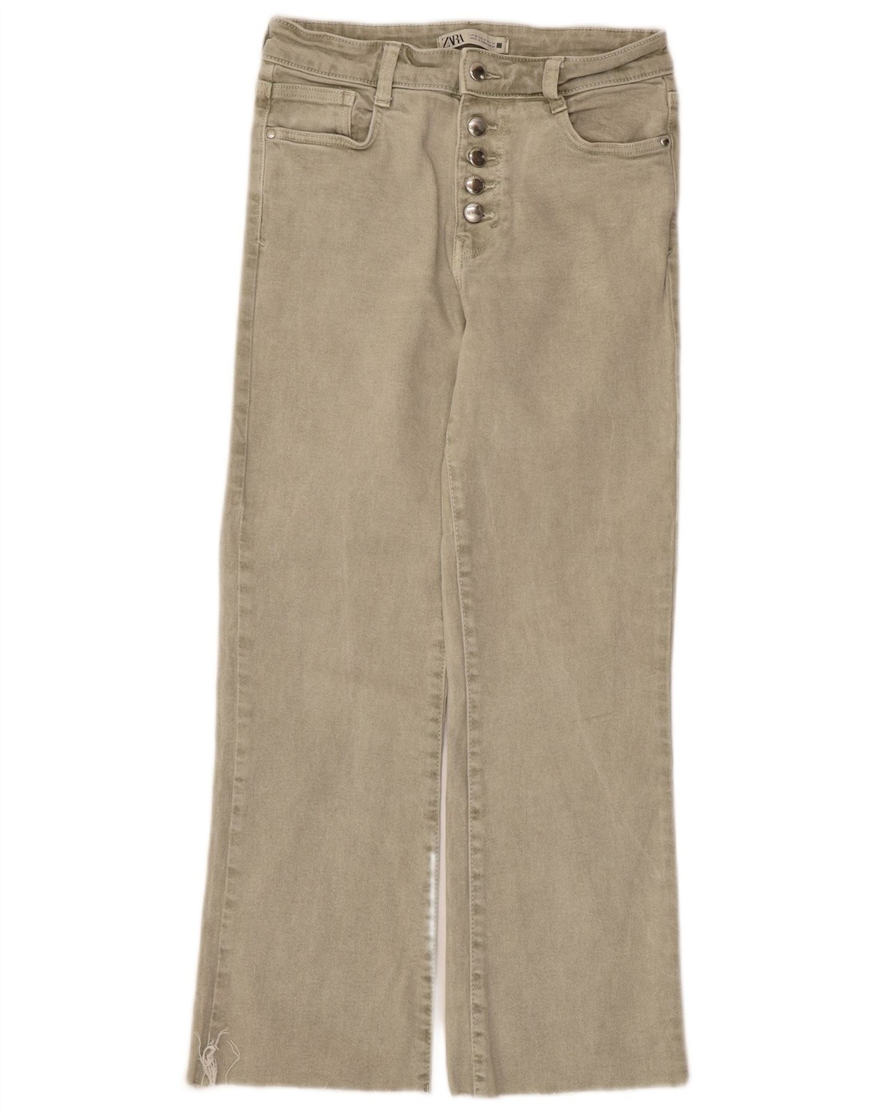 Zara Womens Straight Jeans EU 36 XS W26 L26 Grey Cotton CH15