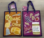 Trader Joe's NEW ? REUSABLE GROCERY MAC & CHEESE PB&J SHOPPING TOTE GIFT BAG