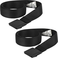 2 Pack Money Belts for Travel, Anti-Theft Hidden Waist Wallet with Zippered