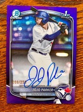 2025 Bowman Draft Chrome JoJo Parker Purple Refractor Auto /250