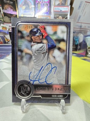 2019 Topps Museum Collection Archival /299 Ozzie Albies Auto #AA-OA Braves 