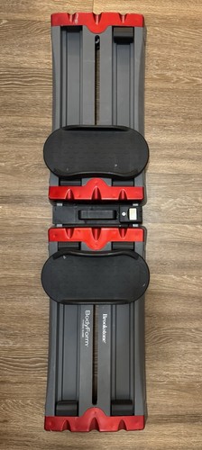 Brookstone BodyForm Ab Exerciser Foldable Adjustable Home Gym Black/Gray/Red