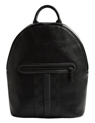 Ted Baker Waynor House Check PU Backpack Rucksack Rucksack Black schwarz Neu