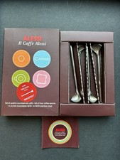 Alessi Il Caffe Coffee Spoons WA02SET (4 spoons). BNIB Never Used. 