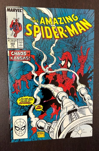 AMAZING SPIDER-MAN #302 (Marvel Comics 1988) -- McFarlane Cover -- VF-