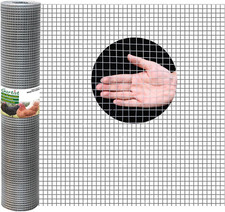 Hot-Dip Galvanized Welded Hardware Cloth,1/2Inch 19Ga 16"X50