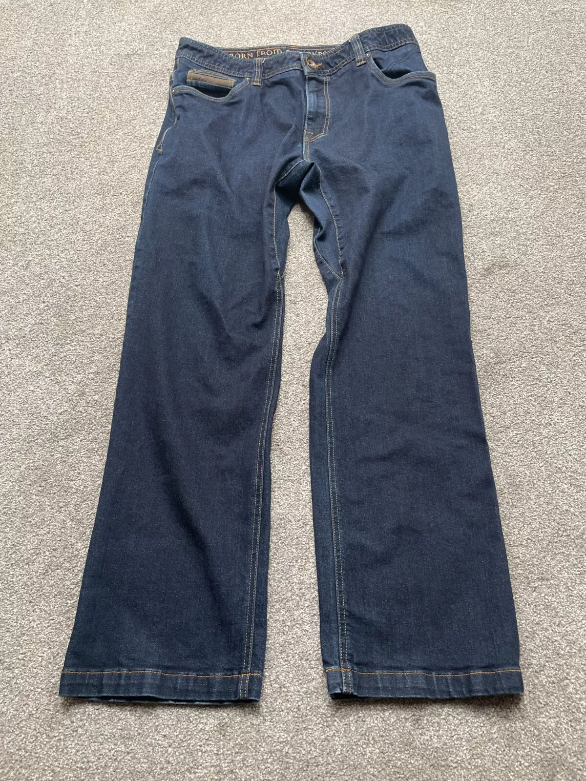 prana axiom organic cotton straight relaxed denim pants