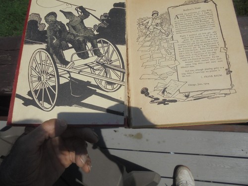 ANTIQUE BOOK " LAND OF OZ" 1904 BRAUN - Foto 6 di 16