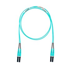 15 Meter Panduit FX2ERLNLNSNM015 LC Duplex 2 Fiber Patch Cord OM3 Riser Aqua