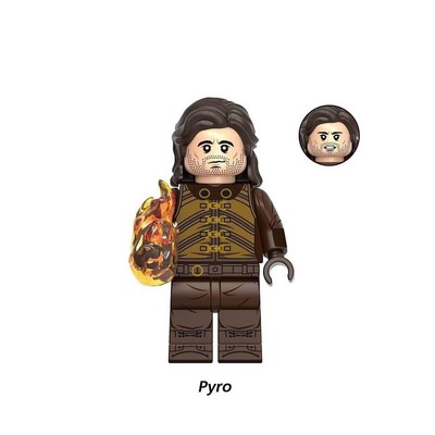 Pyro / Deadpool / Klemmbaustein Custom Minifigur MOC   Neu