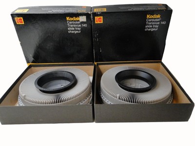 Vintage Kodak Carousel Transvue 140 Projector Slide Trays Quantity 2 One Price