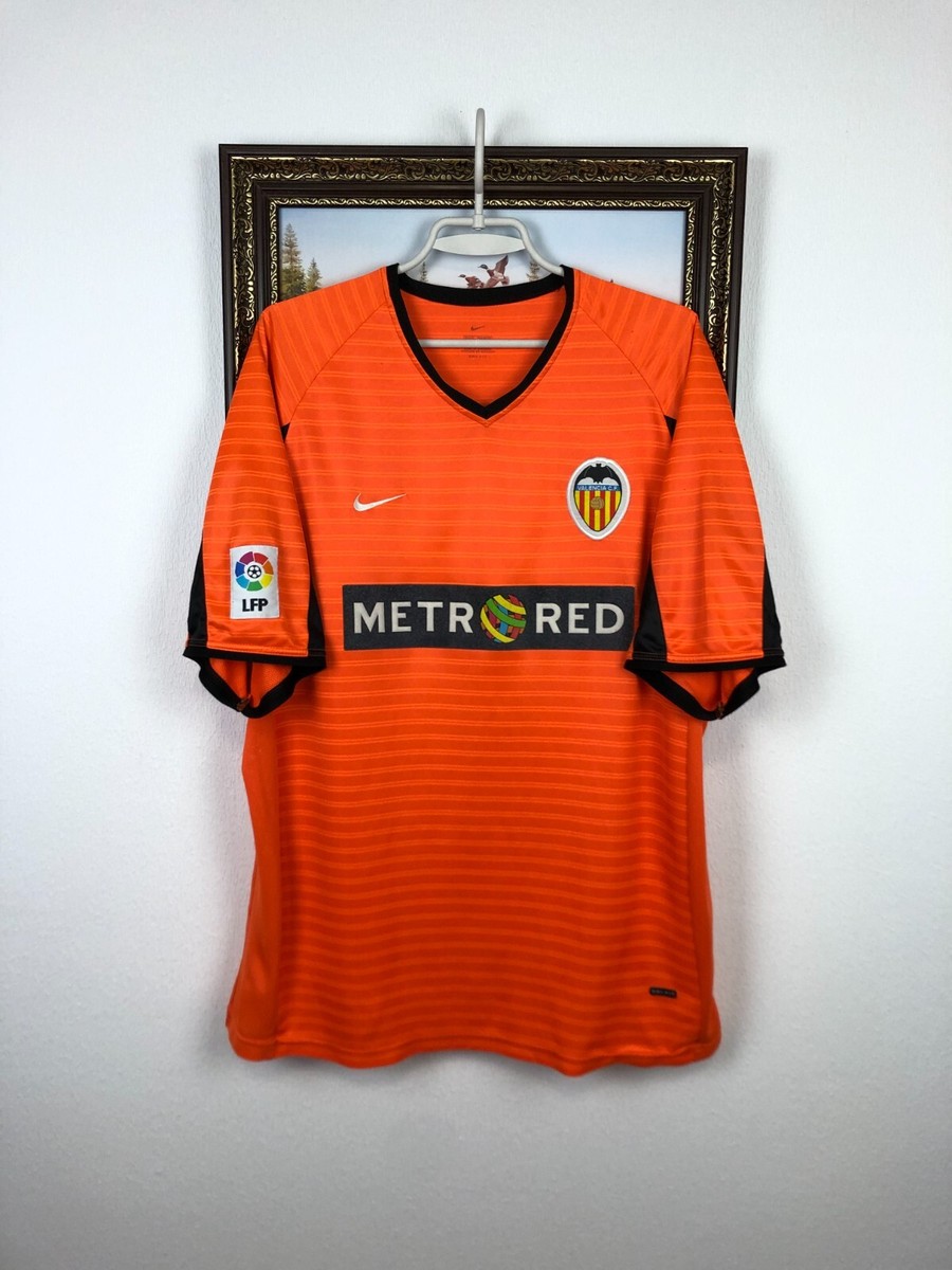 Valencia CF Nike シャツ オレンジ Valencia Away football shirt 2001 Soccer Nike #8 Baraja Camiseta