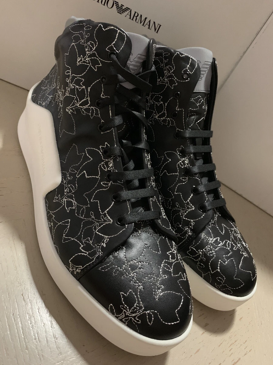 Mens armani shop high top trainers