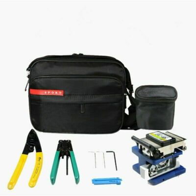 Hot 4 in1 FTTH Splice Fiber Optic Tool Kits Fibre Stripping +FC-6S Fiber Cleaver