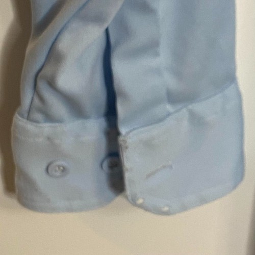 Men's Vintage Sears Sportswear Polyester Blue Long Sleeve Button Front Casual XL - Picture 6 of 10