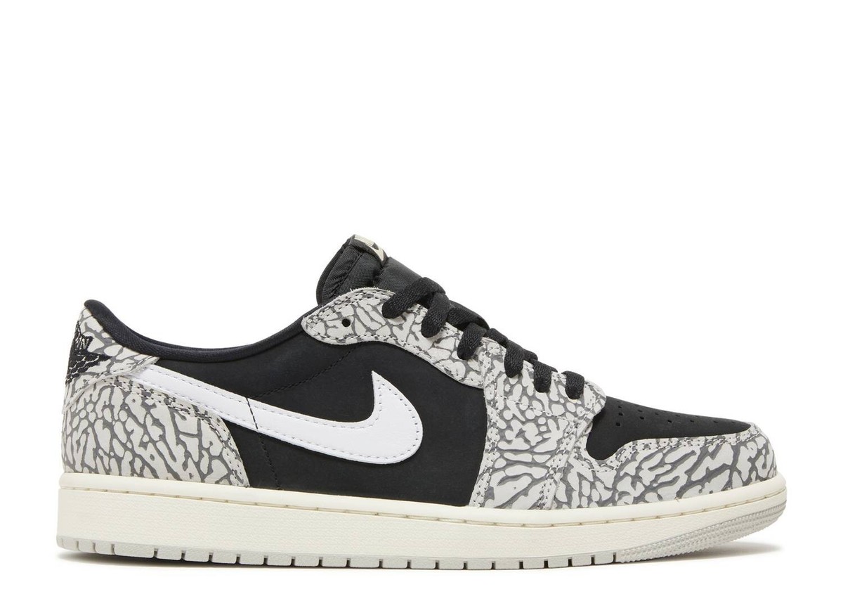 靴 Air Jordan 1 Retro Low OG Black Cement Air Jordan 1 Retro Low OG 'Black Cement' CZ0790-001 | eBay