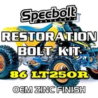 1986 LT250R Restoration Bolt kit Suzuki Quadracer Engine Body Wheel OEM zinc