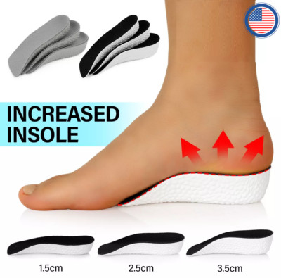 Invisible Height Increase Insoles Shoe Inserts Pad Heel Lift Taller Men Women US
