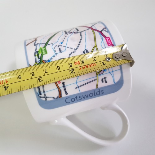 Cotswolds Chipping Norton Map Ceramic Coffee Tea Mug Cup England Oxfordshire #2 - Picture 2 of 12
