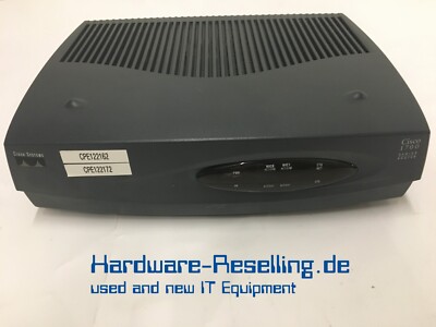 Cisco Systems Modular Router 10/100BaseT 8M Flash/32M DRAM CISCO1700 Series