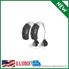 Set de 2 Aparatos Auditivos Para Sordos Audifonos Sordera Ancianos Amplificador