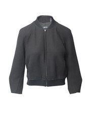 Jil Sander Navy Line Bomber Jacket In Black Polyester Fr34