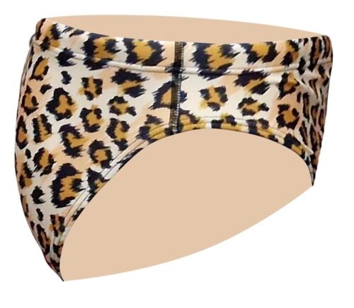 ACCLAIM Classic Leopard Print Sports Fit 6 cm Brief Swimming Trunks Mens 2025 - Picture 6 of 7