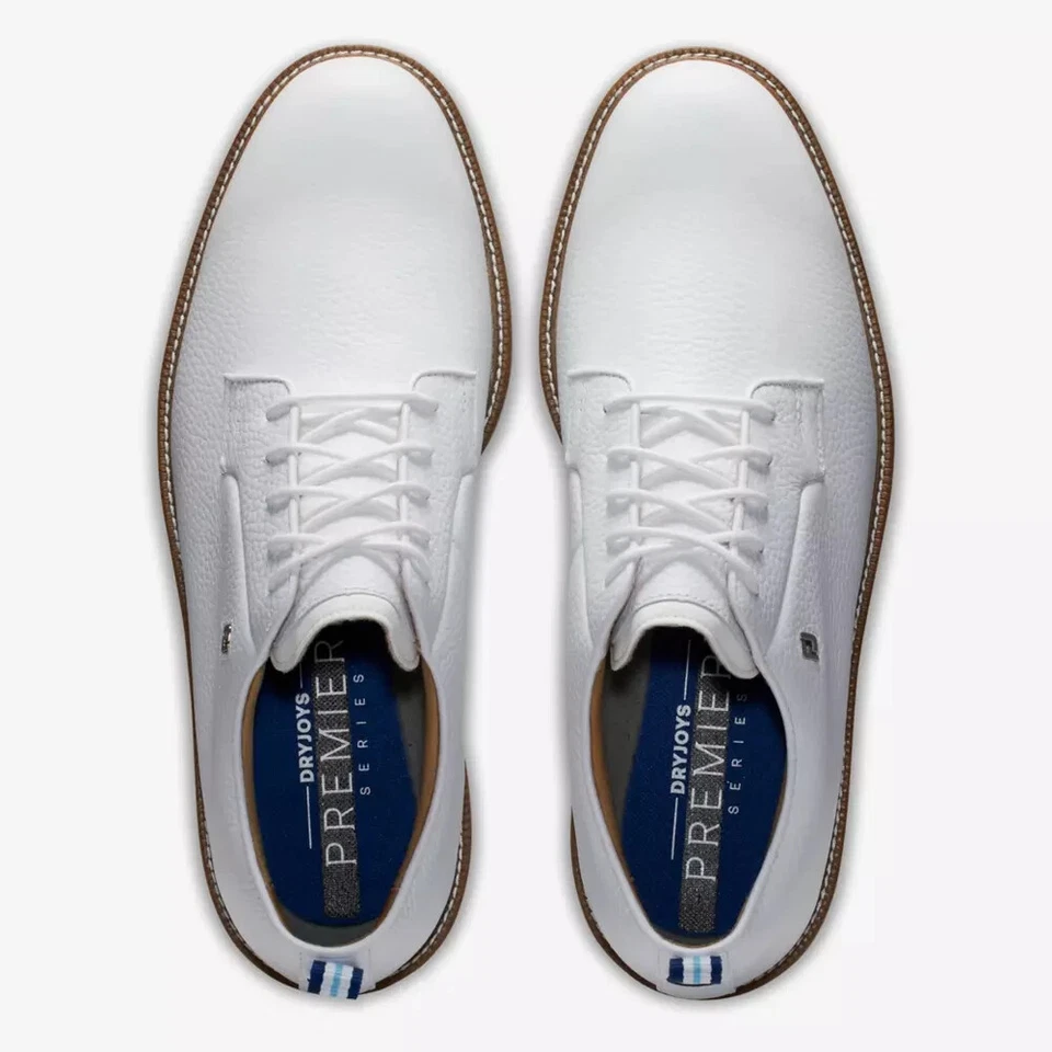 Обувь для гольфа полевая FootJoy Dryjoys серии Premiere - белая 54355 BLEMS - Изображение 2 из 4