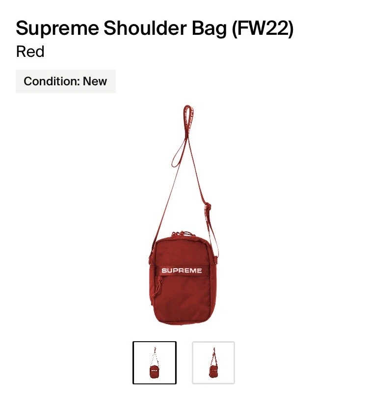 Supreme Shoulder Bag FW22 Red New With Tags | eBay