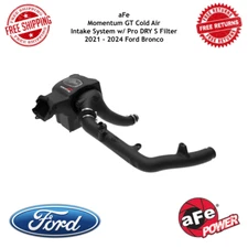 aFe Momentum GT Cold Air Intake System w/ Pro DRY S Filter For 21-24 Ford Bronco