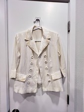 Linen Blazer in Beige