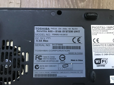 Toshiba Satellite A60-S166 15