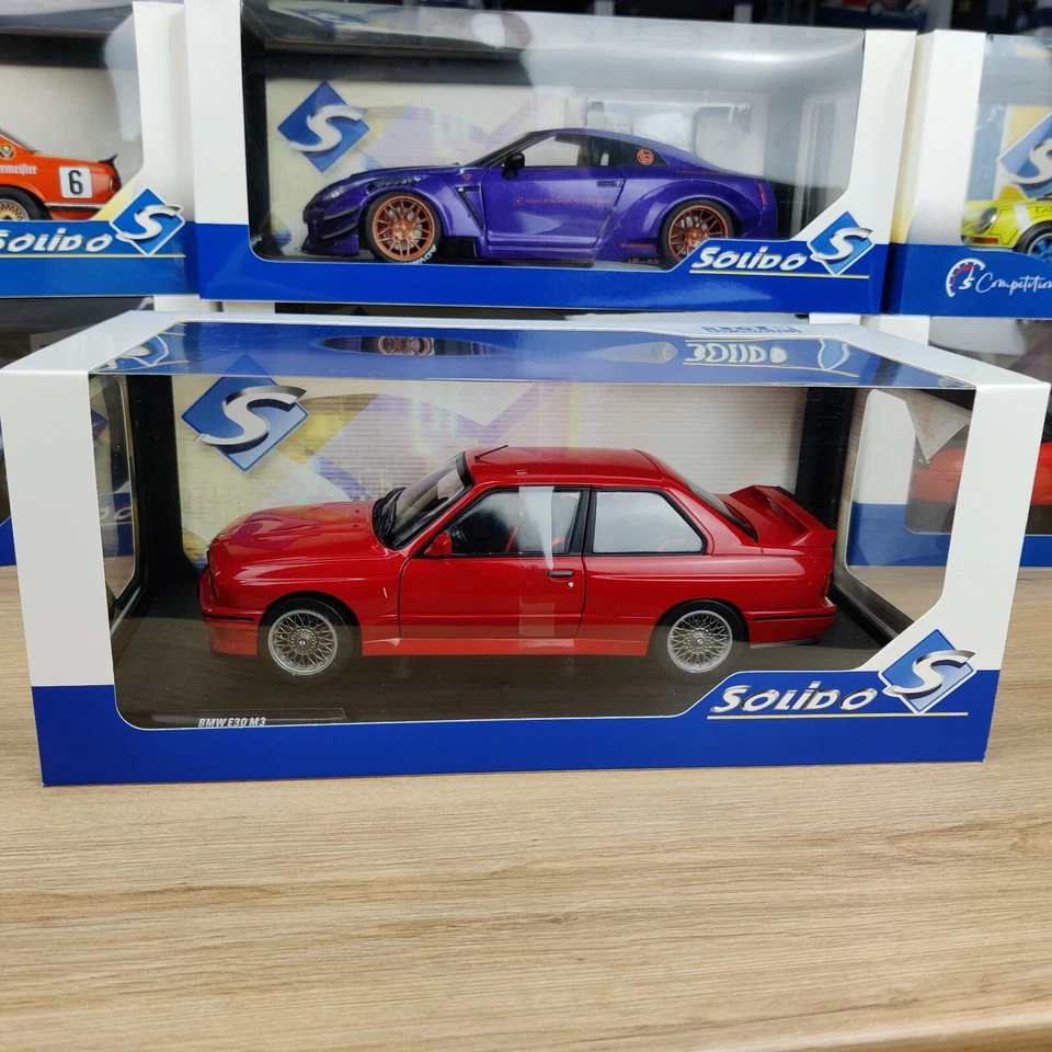 VOITURE SOLIDO BMW E30 M3 ROUGE 1986 1:18 S1801502 NEUF NOUVELLE BOITE 2024 - Photo 2/4
