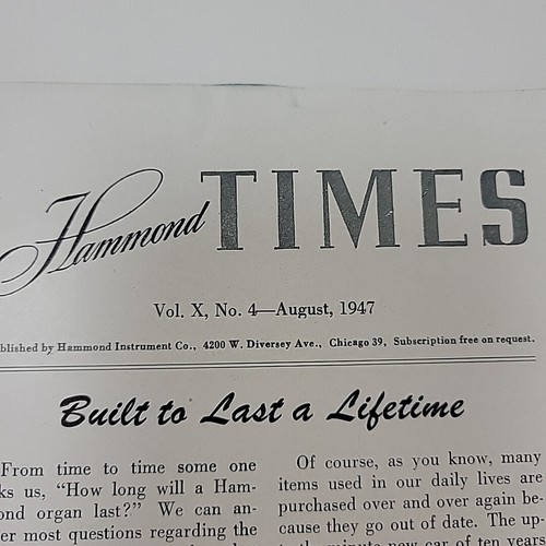 Hammond Times August 1947 - Picture 4 of 4