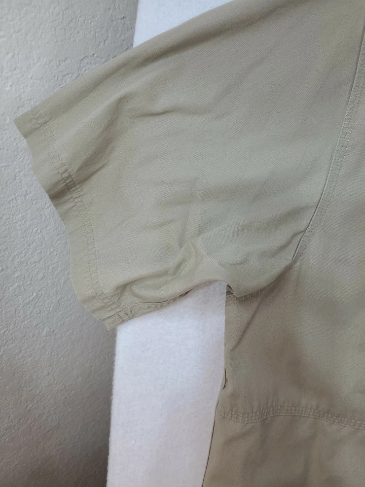 5.11 Tactical Series Mens XL Beige Button Up Short Sleeve Shirt - Image 3 of 4