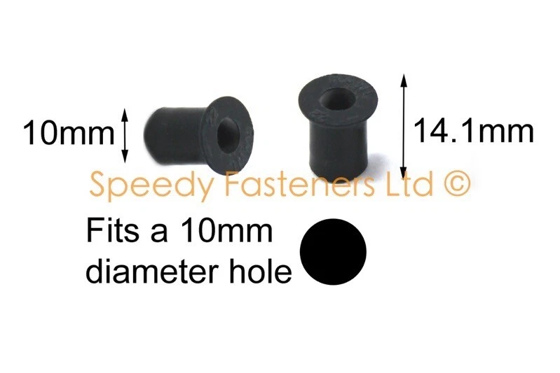 Speedy Fasteners 10x Windshield Screen Bolts Rubber Well Nuts fits Suzuki GSX-R - Image 3 of 4