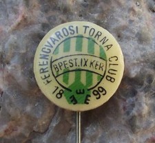 Antique 1950 s Ferencvarosi Torna Club Budapest Soccer Football Club Pin Badge