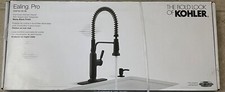 Kohler Ealing Pro Pull Down Kitchen Faucet - Matte Black - K-R28702-SD-BL - New
