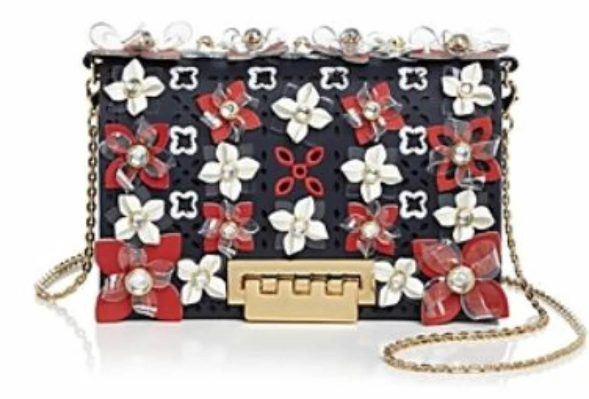 Zac Zac Posen Earthette Chain Shoulder Bag in Red