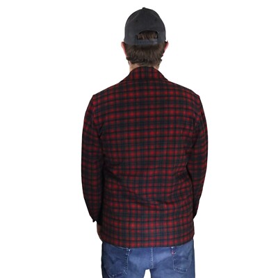 Vtg 70s Pendleton Wool Shadow Plaid 49er Cruiser Mackinaw Jacket