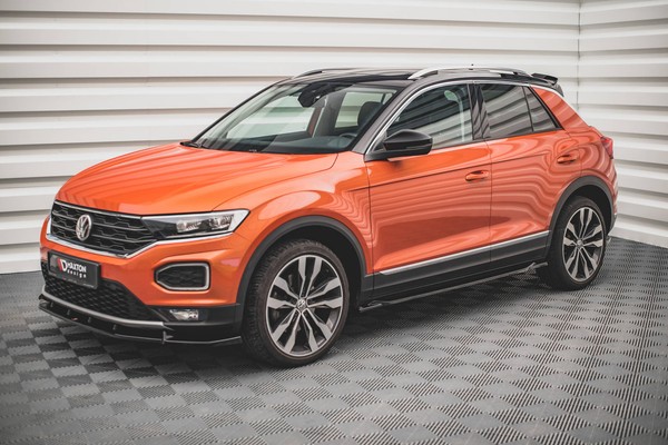 Maxton Design Seitenschweller Ansatz (Paar) Passend FüR VW T-Roc Mk1 Schwarz Hoc-image