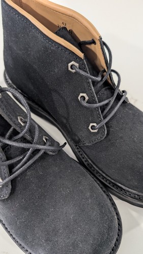 OUR LEGACY Chukka Boot 42 Dim Black Velour Suede Vibram Made in Portugal NIB - Picture 8 of 18