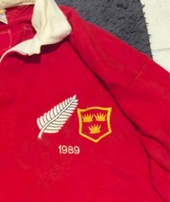 Extremely Rare Irish Munster Rugby V New Zealand All Blacks 1989 Jersey/ Shirt