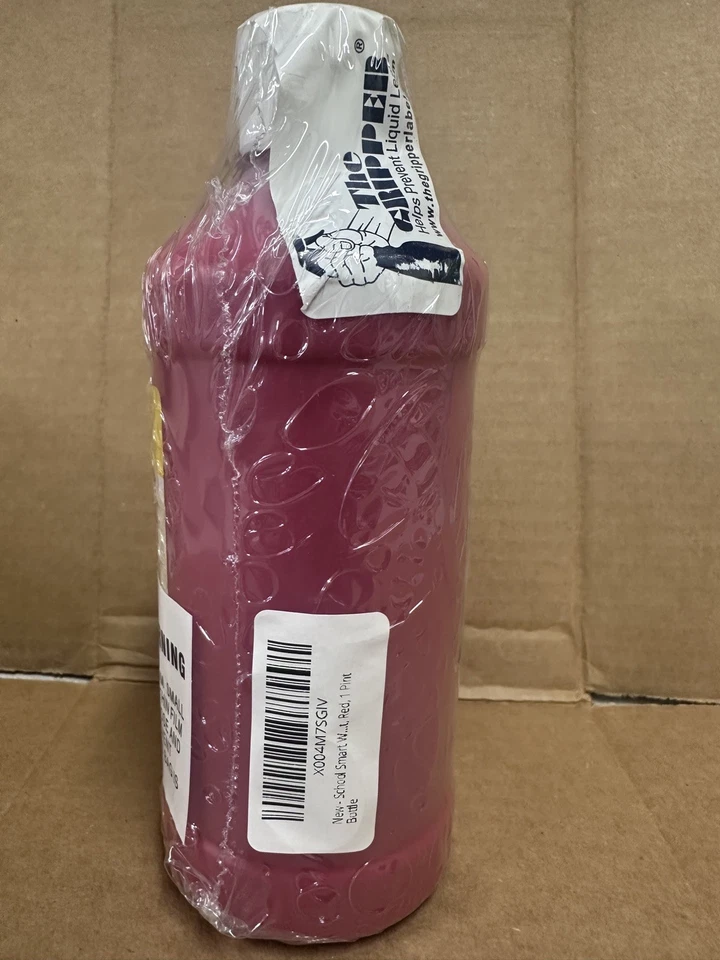 School Smart Washable Tempera Paint, Red, 1 Pint Bottle - Image 2 of 2