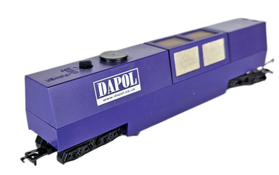 Dapol B800 Motorisierte Gleisreinigung Spur O lila Modelleisenbahnen Waggons verpackt.