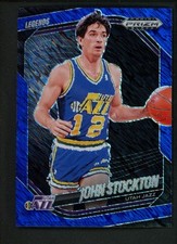 2024-25 John Stockton /35 Panini Prizm Black Blue Shimmer Legends