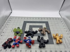 Heroes Of Goo Jit Zu Marvel Lot 8 Hulk, Black Panther, Spiderman, Groot  MORE