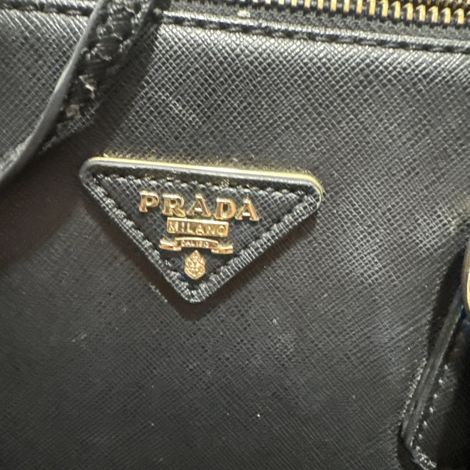 PRADA Galleria Saffiano Leather Bag Medium In Black - Image 3 of 4