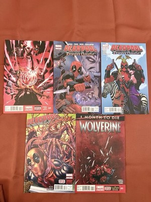 Lot of 5 comics GOTG #20 Deadpool Gauntlet #1 #2 Wolverine #11 Carnage #1